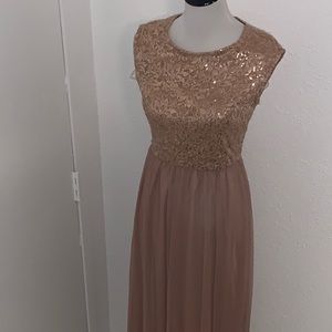 Champagne colored Candlelite Party Dress